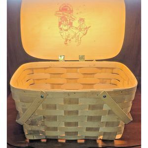 RARE Vintage Americana Exxon Family Picnic Basket Dated Sept 14 1991